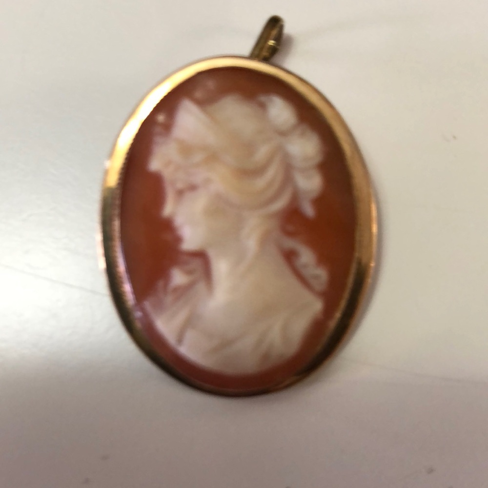 14kt gold cameo vintage